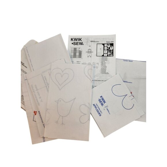 Kwik Sew 2971 Sewing Pattern For Blanket Bibs & Doll Baby Gift DIY Craft Fair It - Picture 5 of 9